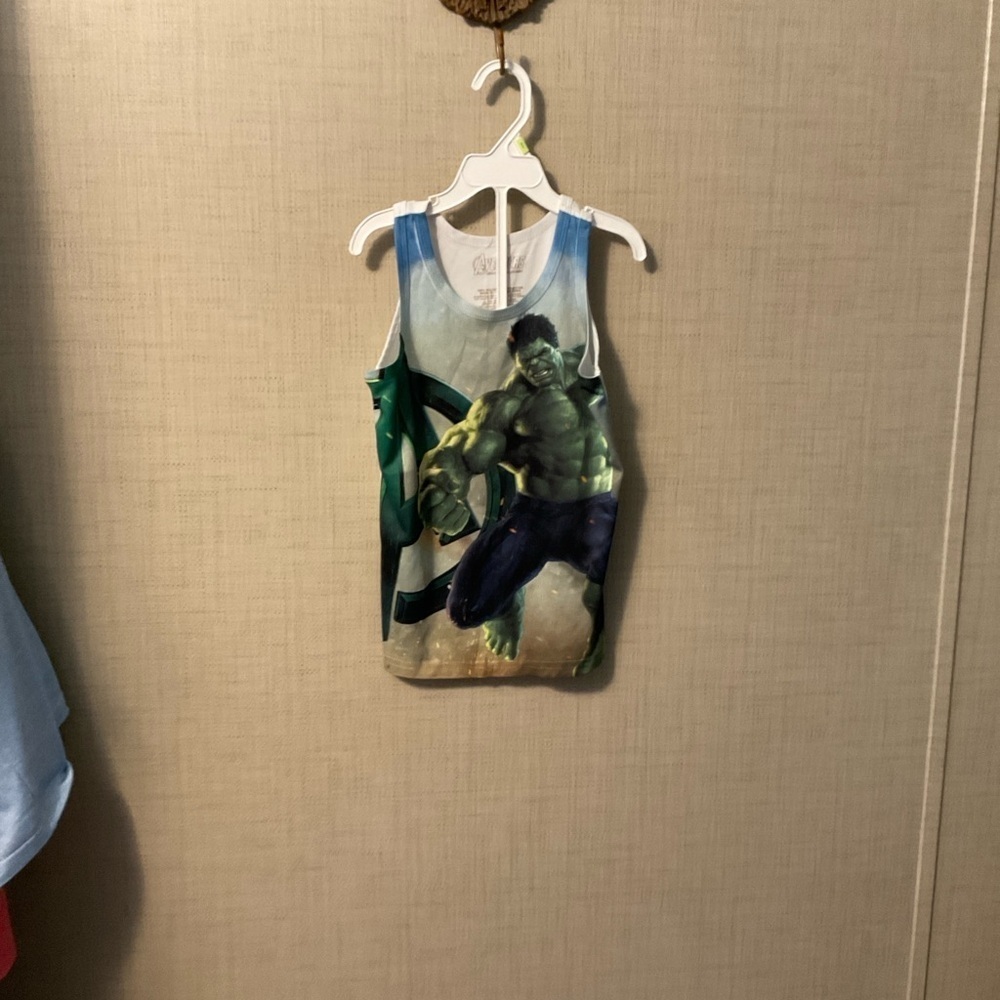 Marvel Hulk Graphic Tank Top - Green and Blue
